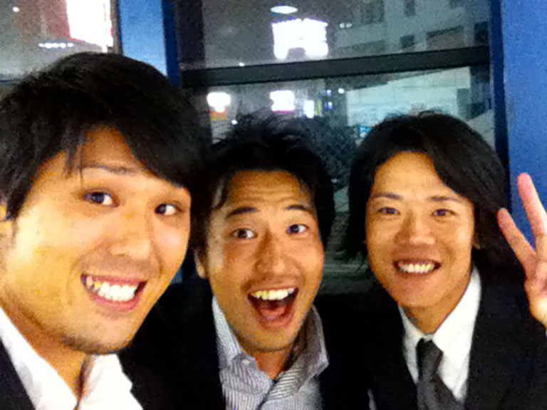 済生会前橋病院の検査技師の萩原さん(右)中島くん(左)と日本血液学会での再会